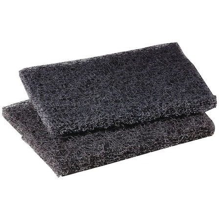 Polishing Pad, 4" L x 5-1/4" W, Gray, PK10
