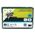 Scouring Pad, 6" L x 9" W, Green, PK10