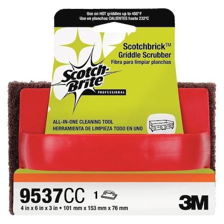 Scrubber Sponge, 4" L x 6" W, PK4