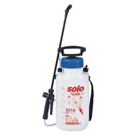 1-1/2 gal Janitorial Handheld Sprayer, Poly, 48 in L Hose, Fan Nozzle Spray Pattern, Manual