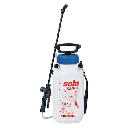 1-27/32 gal Handheld Sprayer, Poly, 48 in L Hose, 20 in L Wand, Fan Nozzle Spray Pattern, 45 psi Max