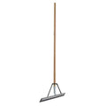 Floor Squeegee, Single-Blade, Includes Handle, Tapered, Not Threaded Thread, 24 in Blade Width