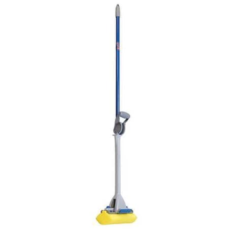 Sponge Wet Mop, Screw On Connection, 9 in Mop Head Width, Yellow, 58MB4