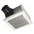 Ceiling Bathroom Fan, 80 cfm cfm, 4 in Duct Dia., 120V AC, Energy Star Certified