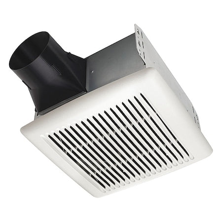 Ceiling Bathroom Fan, 110 cfm cfm, 4 in Duct Dia., 120V AC, Energy Star Certified