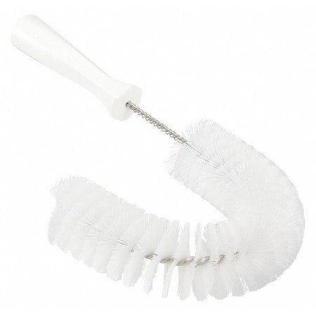 7 7/8 in W Hook Brush, Medium, 5 1/4 in L Handle, 15 1/2 in L Brush, White, Polypropylene