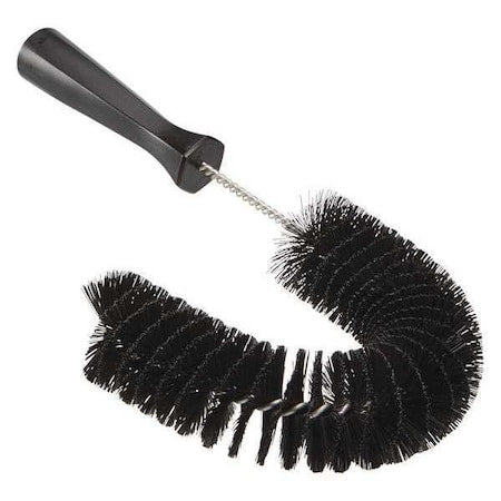 7 7/8 in W Hook Brush, Medium, 5 1/4 in L Handle, 16 1/2 in L Brush, Black, Polypropylene