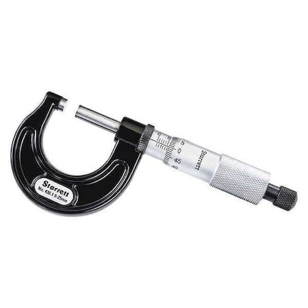 Outside Micrometer, 0" to 1"Range, Ratchet