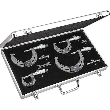 Outside Micrometer Set, 0 to 4" Range