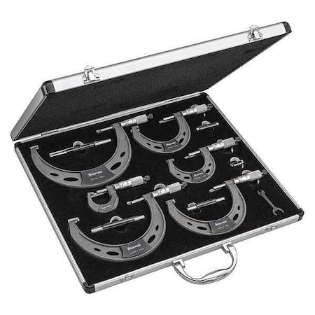Outside Micrometer Set, 0 to 6" Range