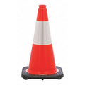 Traffic Cone, Day or Low Speed Roadway (40 mph or less), 3 lb, Reflective, 18 in Height, Orange