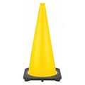 Traffic Cone, PVC, Non-Reflective, 28 in Height, 7 lb, Yellow
