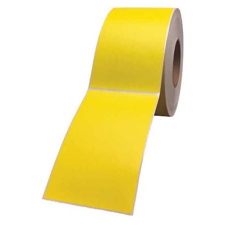 Printer Label, 4 in Label W, 6 in Label H, 1, 000 Labels per Roll, Yellow