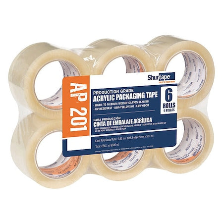 Packaging Tape, 72mm W, 100m L, PK6