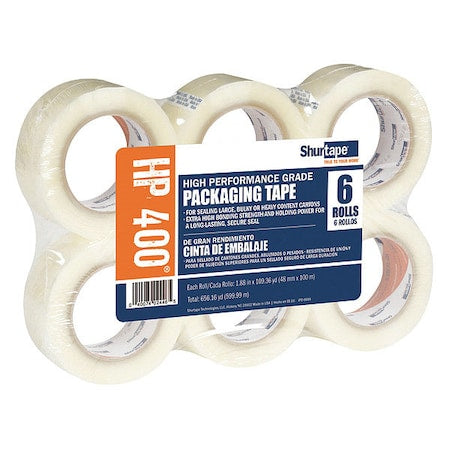Packaging Tape, 48mm W, 100m L, PK6