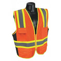 High Visibility Vest, Orange/Red, L