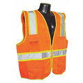 High Visibility Vest, Orange/Red, 2XL