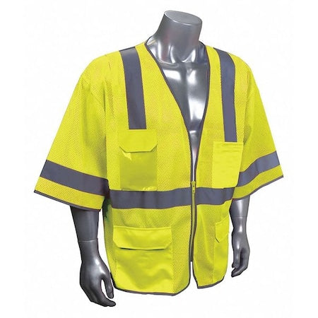 High Visibility Vest, Yellow/Green, 2XL
