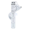 Outlet Strip, Medical Grade, 6 5-15R, 5-15P, 15 ft., White