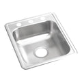 Bar Sink 14 in x 15-3/4 in, 3, Top Mount