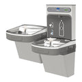 On-Wall Drinking Fountain with Bottle Filler, 2 Level, 19 in D, 39 5/8 in H, 36 3/4 in W