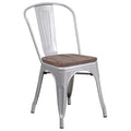 Silver Metal Stack Chair