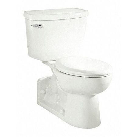 Yorkville 1.6GPF Elong Toilet Wh, 1.6 gpf, Pressure Assist Tank, Floor Mount, Elongated, White