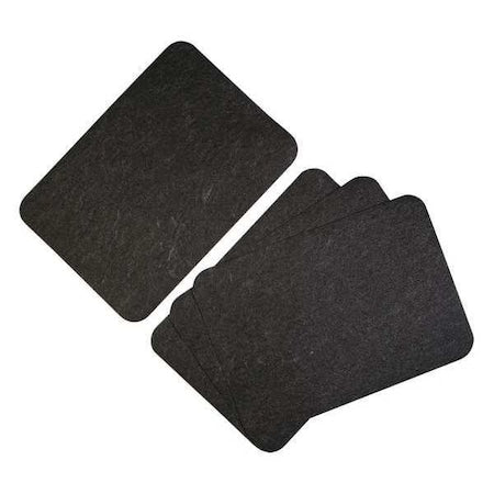 Sink Dryer Mat,Black,Thickness 1/8"", PK4