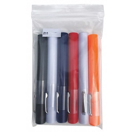 GP Penlight, MultiColor, Plastic, 49lm, PK6