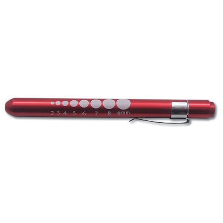 Penlight, Aluminum, Red, 49lm
