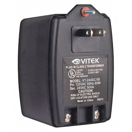 Power Supply, Output 24VAC, VA Rating 50