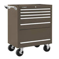 K1800 Series Rolling Tool Cabinet, 5 Drawer, Brown, Steel, 27 in W x 18 in D x 35 in H