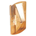 1 in. x 2 in. Stamped Steel Brass Plated Finish Window Flip Lock (2 Pack)