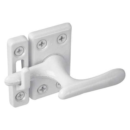 Diecast with White Finish, Casement Window Sash Lock (Single Pack)