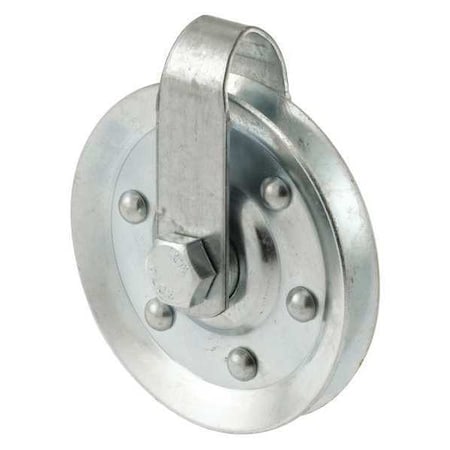 3 in. Diameter, Case-Hardened Steel, Pulley with Straps and Axle Bolts (2 Pack)