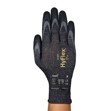Cut-Resistant Coated Gloves, Cut Level A2 , Double Dipped , Foam Nitrile , Sandy , 10 1 PR