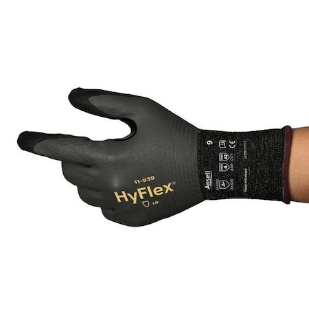 Cut-Resistant Coated Gloves, Cut Level A2 , Double Dipped , Foam Nitrile , Sandy , 9 1 PR