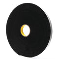Foam Tape, Black, 18 yd L, 1 in W, PK9