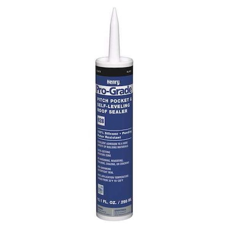 Roofing Sealant, 10.1 oz, Cartridge, Black