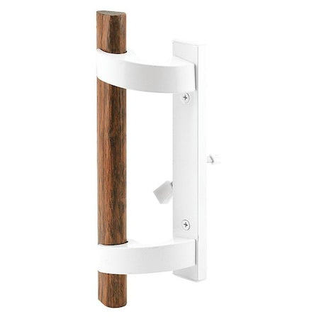 White Diecast, Sliding Door Handle with Mortise Lock (Single Pack)