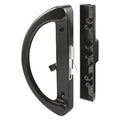 Diecast Hook Latch Sliding Door Handle, Black (1 Set)
