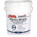 Interior Paint, Satin, Latex Base, White, 5 gal