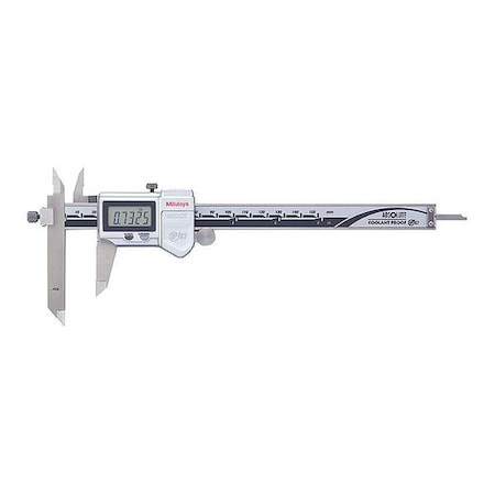 Digital Caliper, 1-3/16" Jaw Depth, Steel