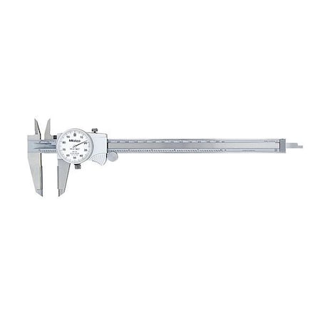 Dial Caliper, White, 0-8" Caliper Range