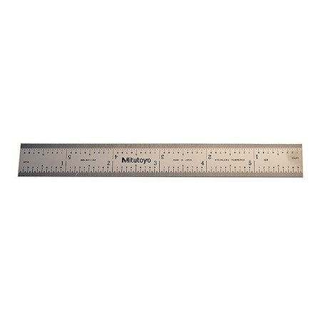 Steel Rule, 6" Size, 16R Graduation, 3/4" W