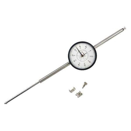 Dial Indicator, 0 to 4" Range, 78mm Dial