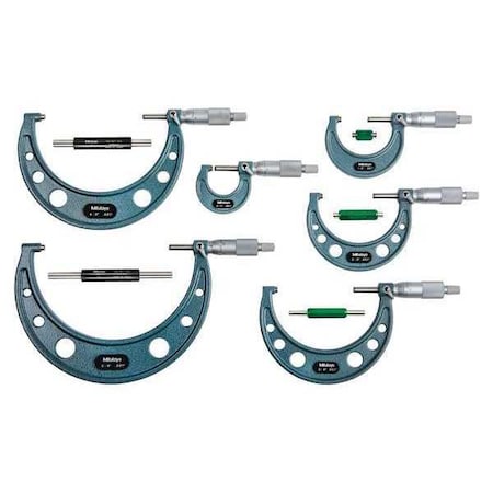 Outside Micrometer Set, 0 - 6" Range