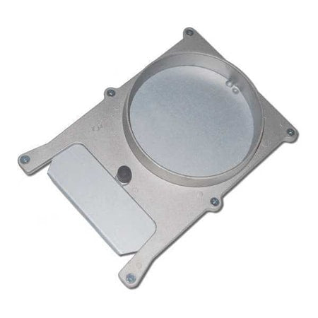 Blast Gate, Cast Aluminum Body, Galvanized Steel Gate, 15 in W, 5 41/64 in L