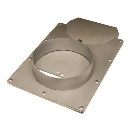 Blast Gate, 304 Stainless Steel, 23 in W, 17 in L