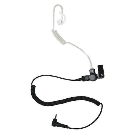 Long Tube Listen Only Earpiece, Black